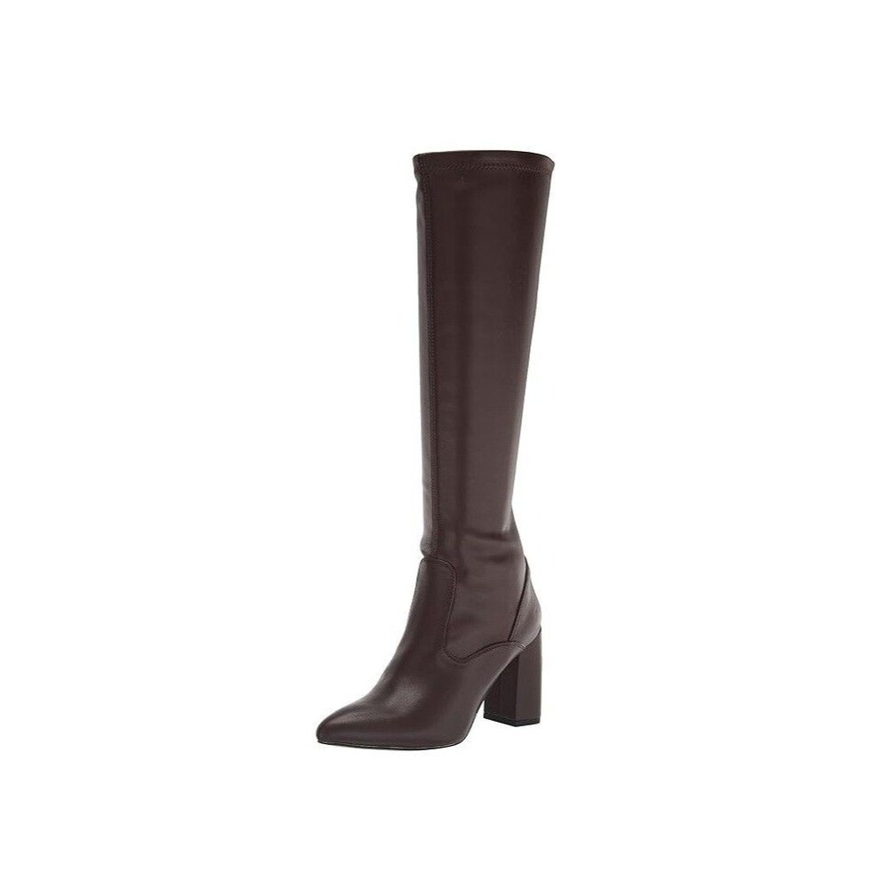 Franco Sarto Womens 8 M Dark Brown Katherine Knee High Block Heel Boots NIB LQ6